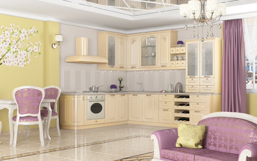 Кухня Айвори Glance