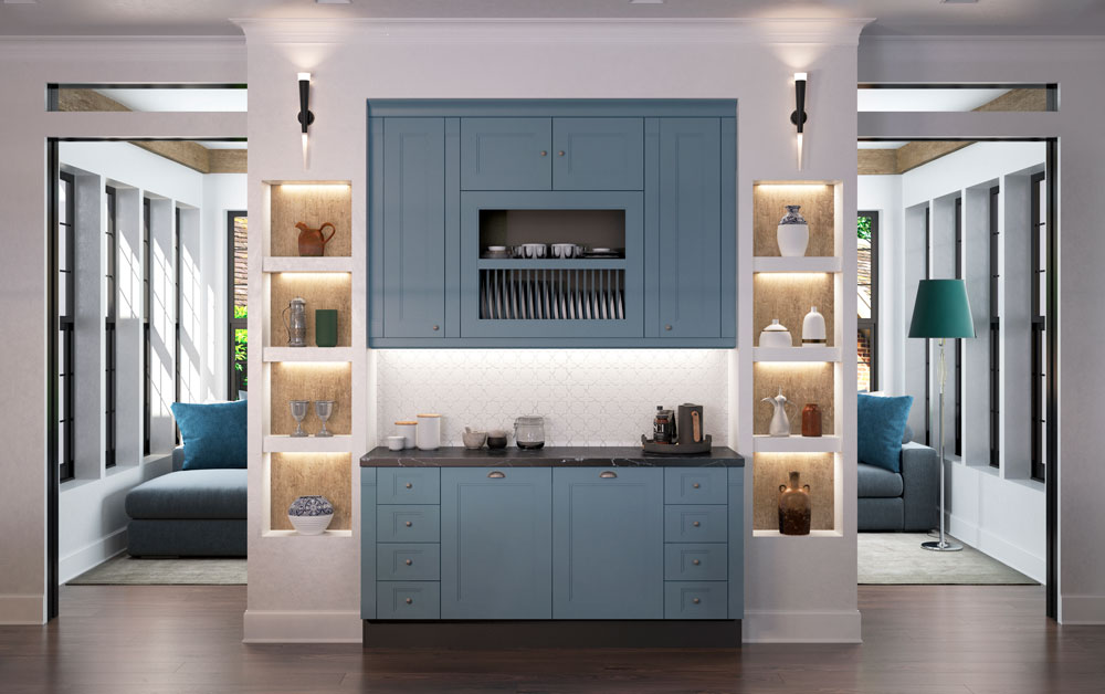 Кухня Эрика в голубом