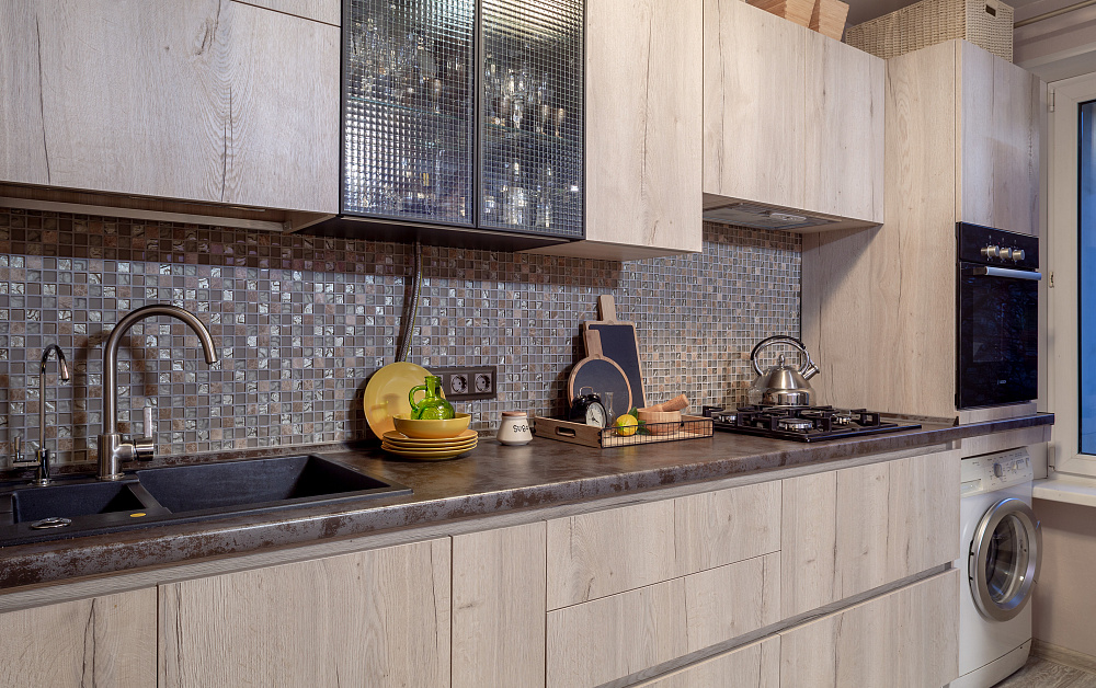 Кухня Стоун Вуд Space Line