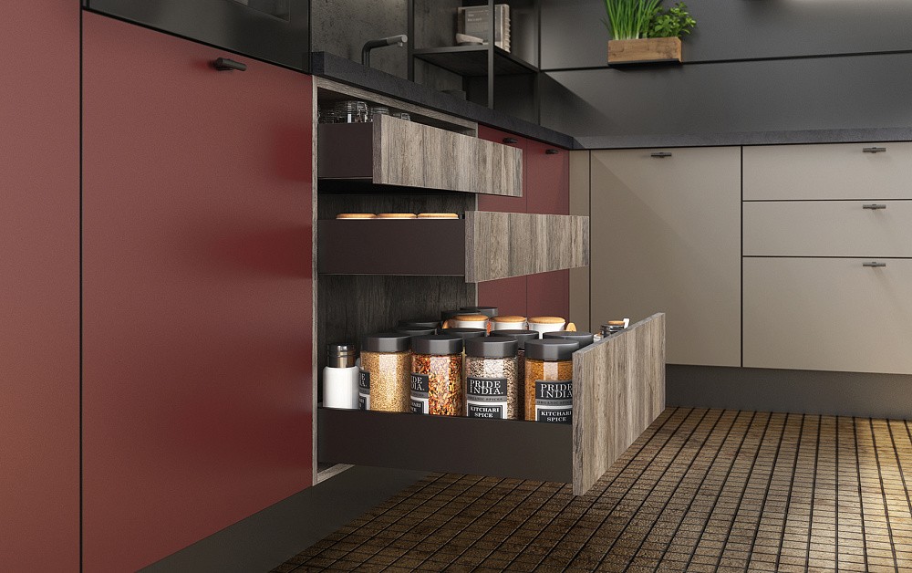 Кухня Ханна Блэк лофт