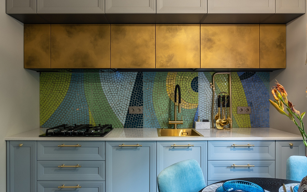 Кухня с мозаикой для ТВ-проекта «Квартирный Вопрос»