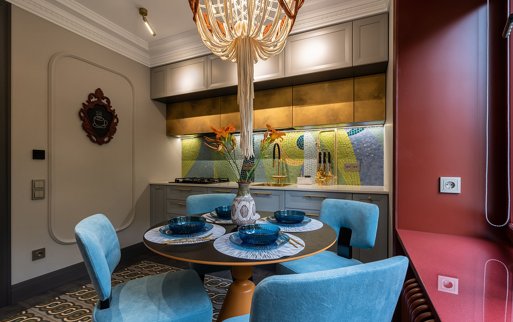 Кухня с мозаикой для ТВ-проекта «Квартирный Вопрос»