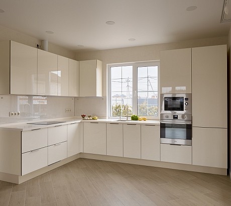 Глянцевая кухня для телеведущей Тутты Ларсен