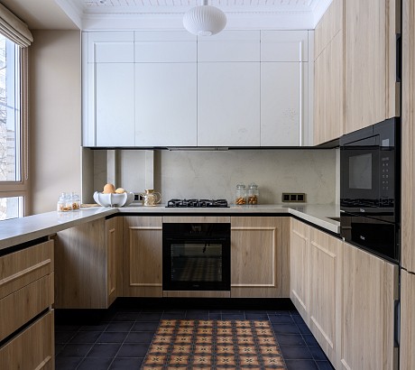 Кухня для ТВ-проекта «Квартирный Вопрос» в духе Стокгольма