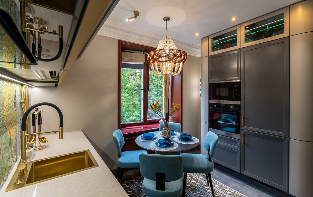 Кухня с мозаикой для ТВ-проекта «Квартирный Вопрос»