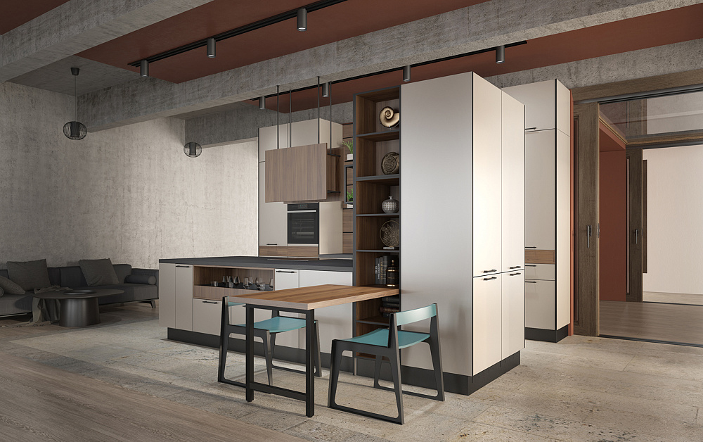 Кухня Ханна Блэк минимализм