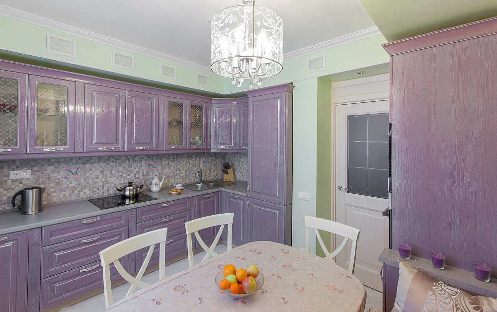 Кухня Виконт лиловый