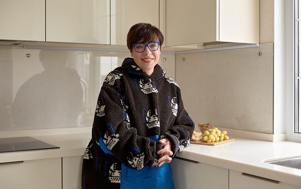 Глянцевая кухня для телеведущей Тутты Ларсен