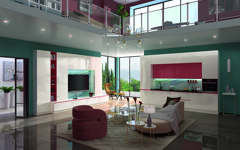 Кухня Фаворит 3 высокий глянец