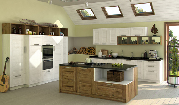 Светлая кухня в Санкт-Петербурге