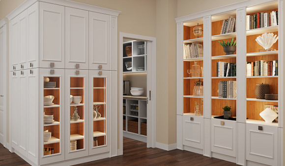 Светлая кухня в Мурманске