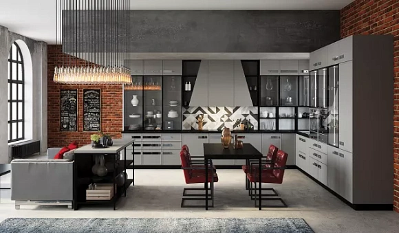 Серая кухня в Санкт-Петербурге