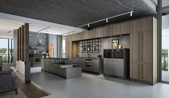 Коричневая кухня в Мурманске