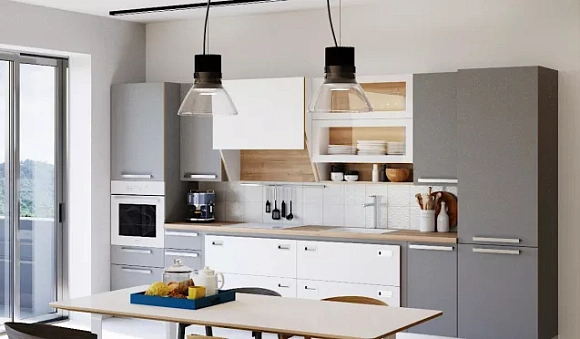 Серая кухня в Нижнем Новгороде