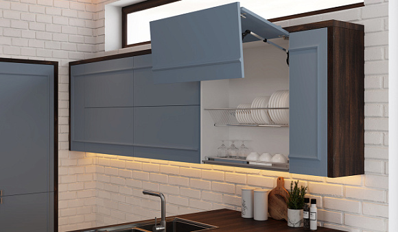 Синяя кухня в Санкт-Петербурге