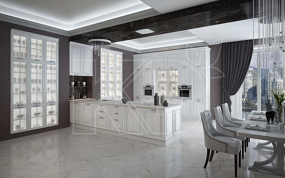 Гарнитур для кухни из массива в магазине