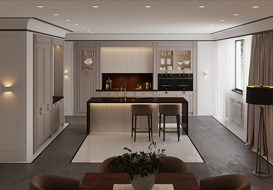 кухня в современном стиле, нестандартные кухни
