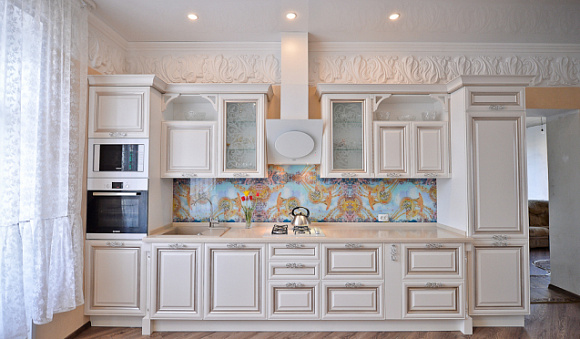 Бежевая кухня в Мурманске