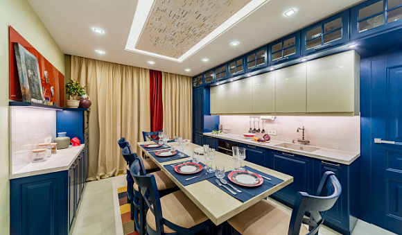 Синяя кухня в Наро-Фоминске