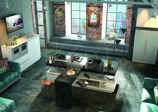 Дизайн кухни в белом цвете