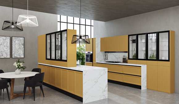 Желтая кухня в Южно-Сахалинске