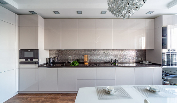 Бежевая кухня в Нальчике