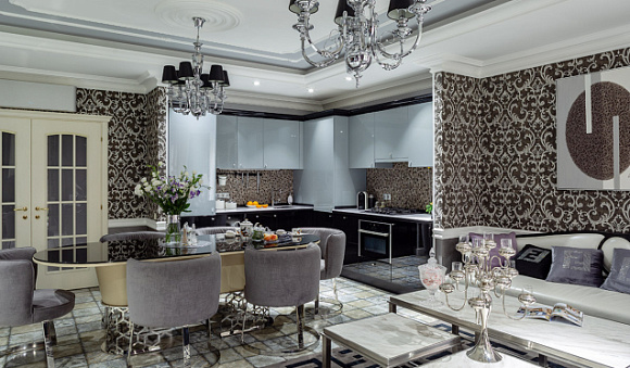 Бежевая кухня в Твери