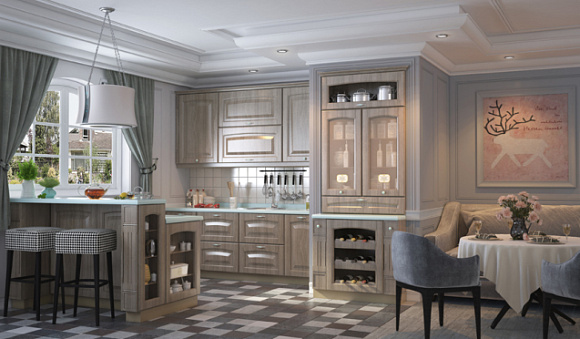 Кухни в стиле неоклассика