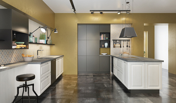 Серая кухня в Егорьевске