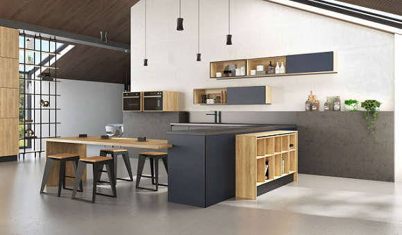 Синяя кухня в Наро-Фоминске