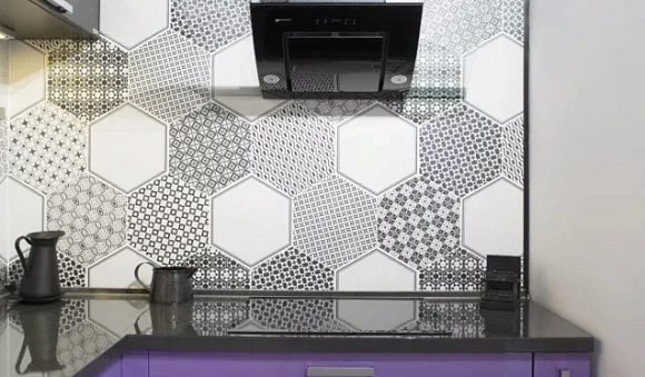 Фиолетовая кухня в Егорьевске