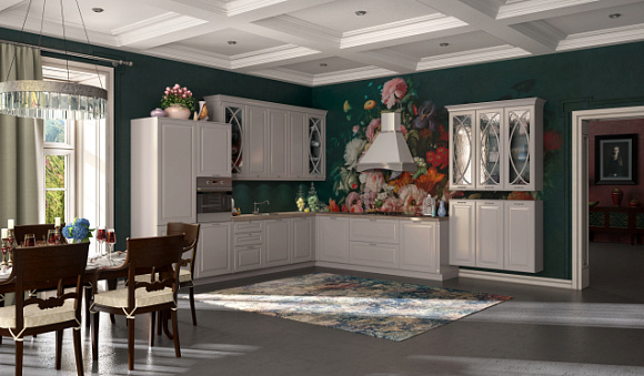 Серая кухня в Клину