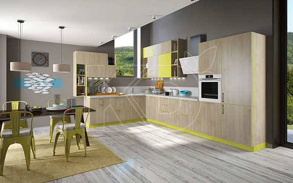 Угловые кухни модерн для маленькой кухни