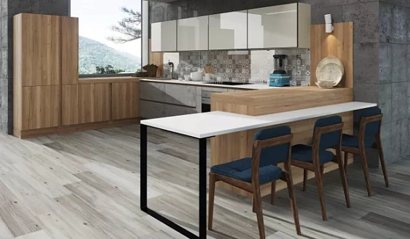 Коричневая кухня в Воронеже