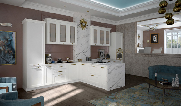 Светлая кухня в Арзамасе