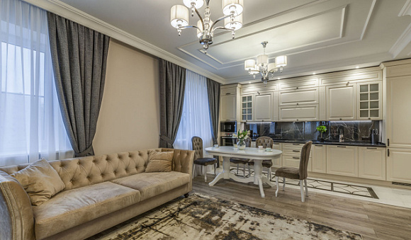 Бежевая кухня во Владивостоке