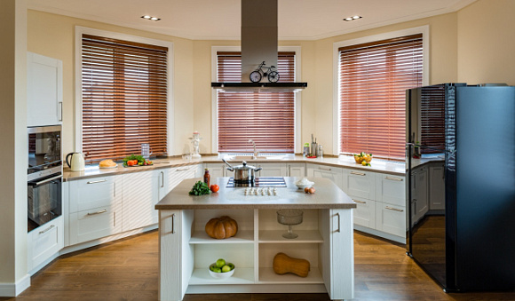 Бежевая кухня в Клину