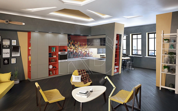 Угловая кухня в стиле модерн