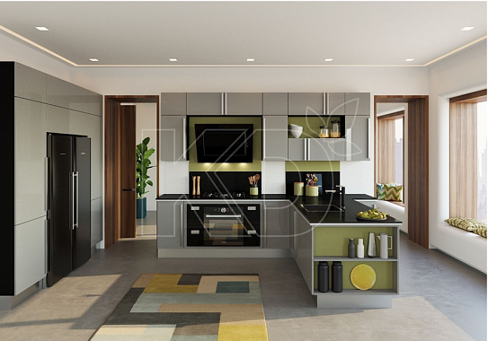 Современные угловые кухни