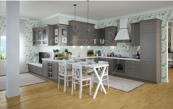 ширина угловой кухни