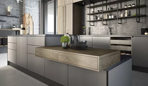 Серая кухня в Санкт-Петербурге