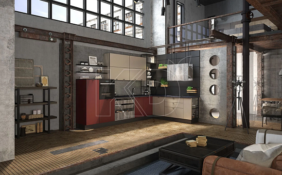 Кухни мдф в стиле модерн