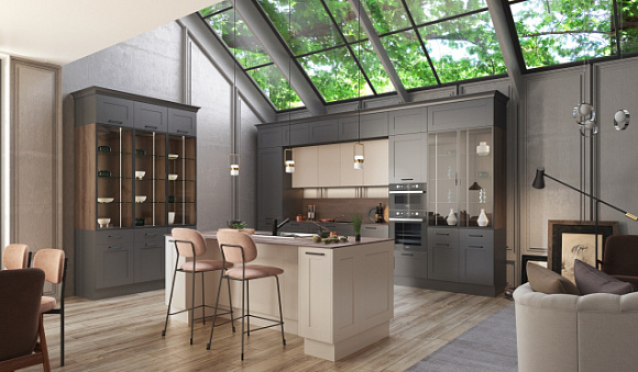 Кухня в темных тонах