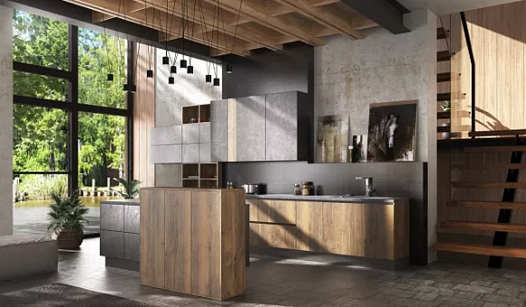 Серая кухня в Нижнем Новгороде