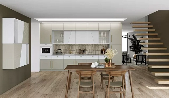 Светлая кухня в Сочи