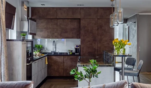 Коричневая кухня во Владикавказе