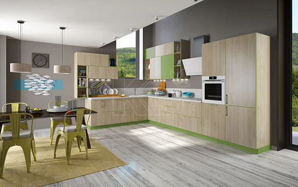 Угловая кухня в стиле модерн