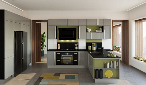 Кухня без ручек