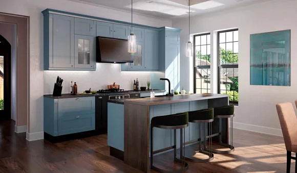 Светлая кухня в Воронеже