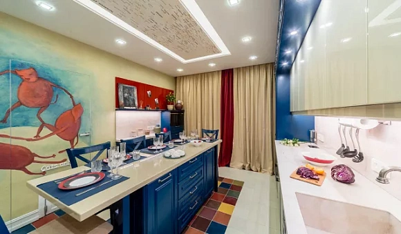 Синяя кухня в Тольятти